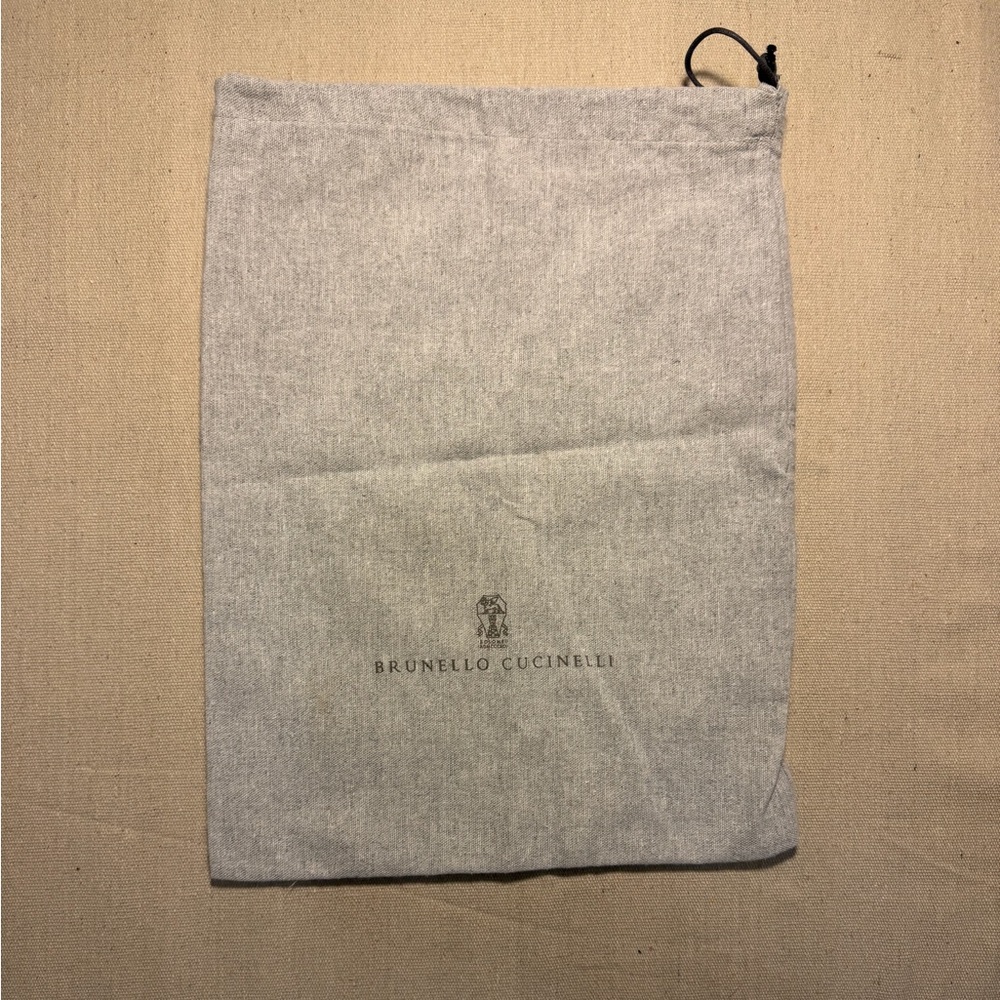 Brunello Cucinelli Dust Bag Grey Drawstring Storage And Travel 10 X 15